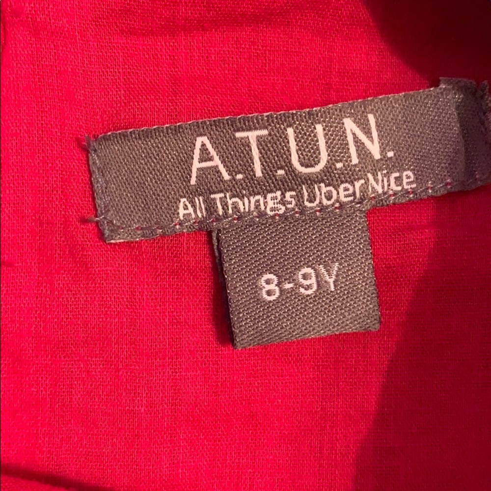 A.T.U.N. EUC fushia/Kashmir pleated fit & flare - Picture 5 of 6